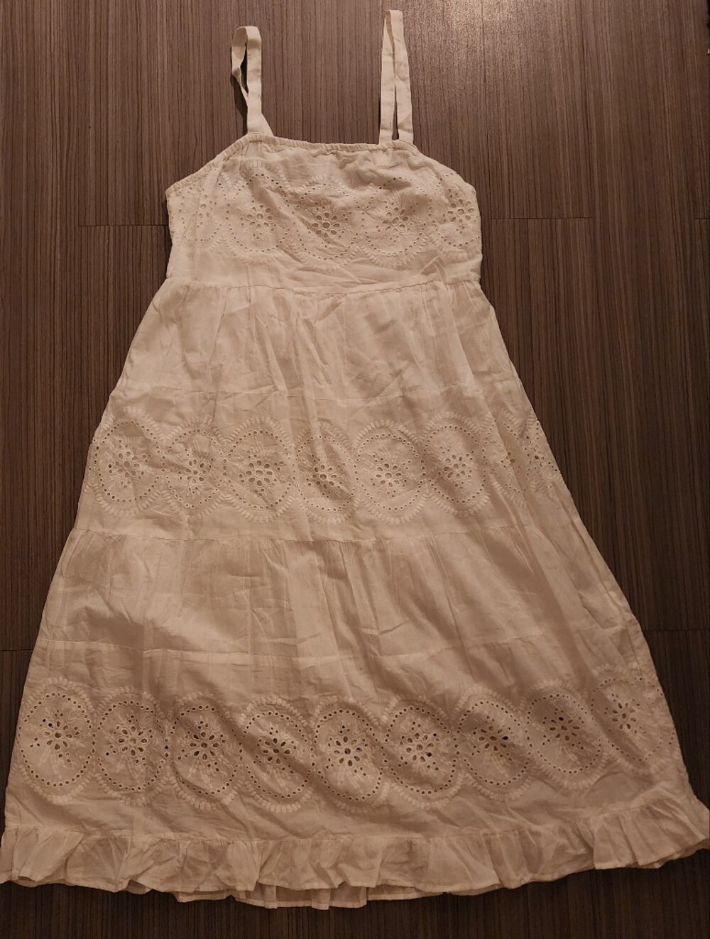 Womens 100% Cotton White Eyelet Sundress Sz 2x Nwt